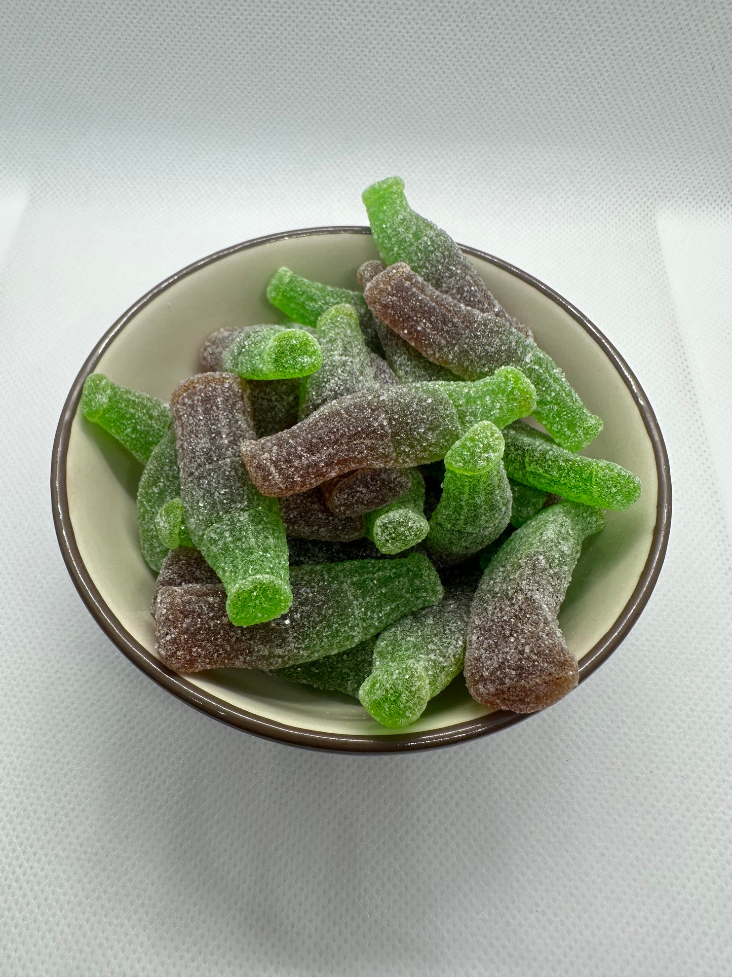 Bouteille cola verte sucré