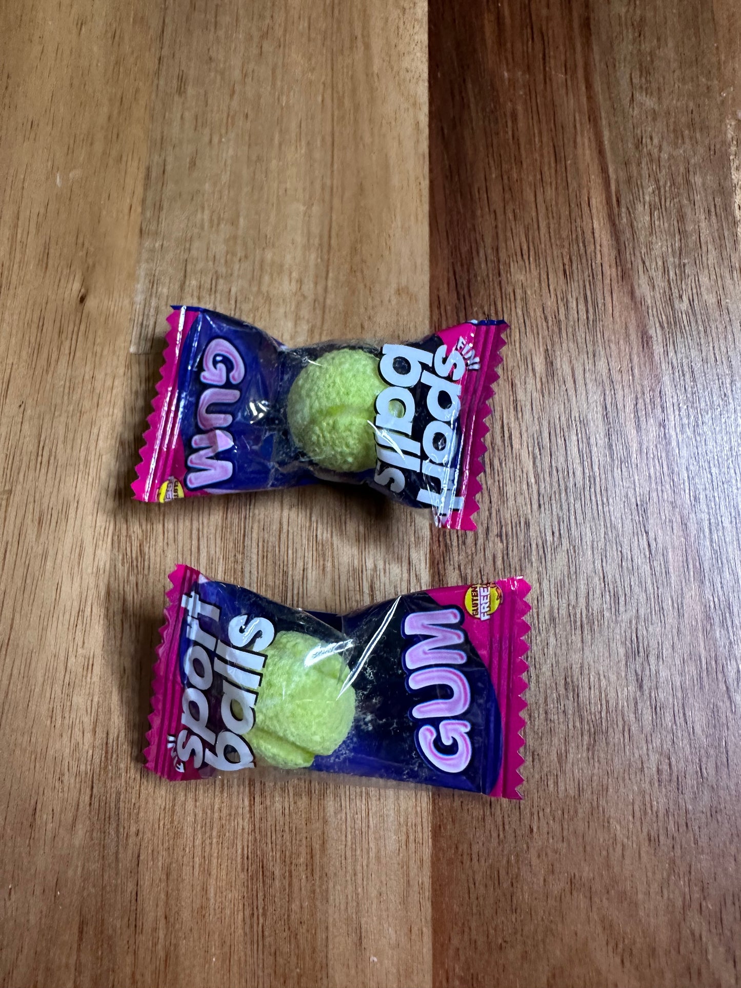 Chewing-gum balle de tennis (Nouveauté) lot de 2
