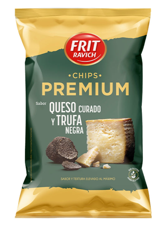 Chips fromage affiné et truffe noir - végan