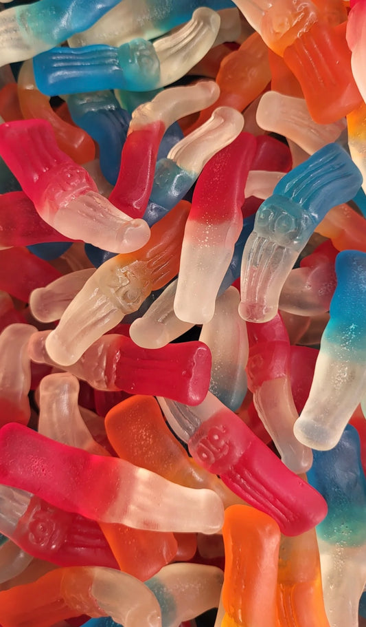 Bouteille multicolore lisse